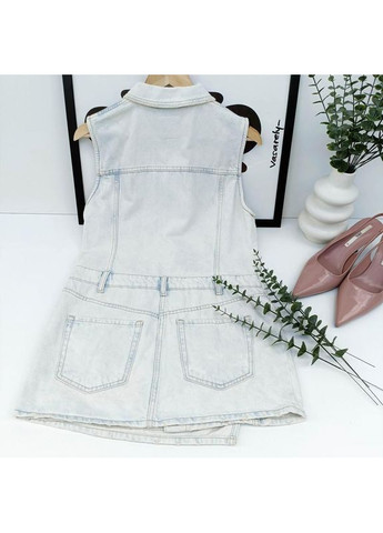 Білий джинсова сукня міні Zara