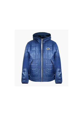 Синя куртка чоловіча m nsw syn fil jkt fleece lnd blue dj0433-410 Nike