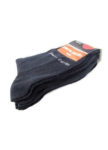 Тёмно-синие носки (3 пары) Pierre Cardin однотонные (341089081)