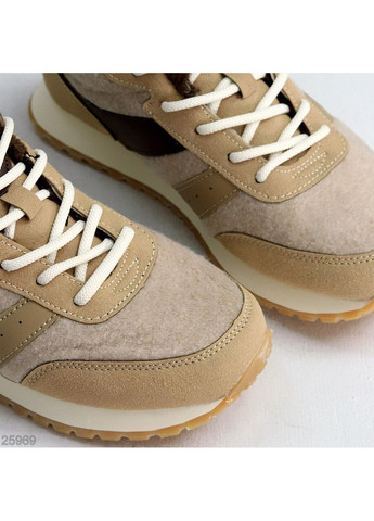 Зимние кроссовки No Brand бежевые зима (369680437)