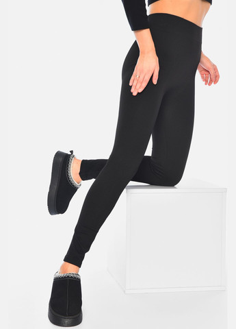 Лосини жіночі в рубчик чорного кольору Let's Shop (317211422)