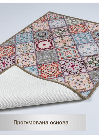 Набор коврики для ванной и туалета Print 202-2 бежевый No Brand (364969201)