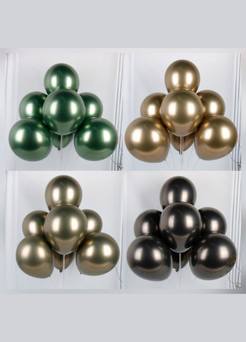 Латексные шары хром 12 дюймов 50 шт. в упаковке rose red No Brand (345704357)