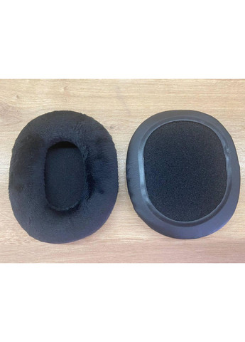 Амбушюры велюровые универсальные для наушников овальные 10х8 см black черные No Brand (368857781)