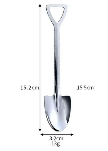 Чайная ложкав виде лопаты, нержавеющая сталь. No Brand (314813428)