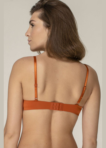 Помаранчевий брасьер бюстгальтер з вкладишами пуш-ап Brabrabra з кісточками
