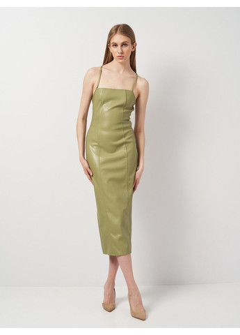 Зеленое коктейльное платье Missguided однотонное