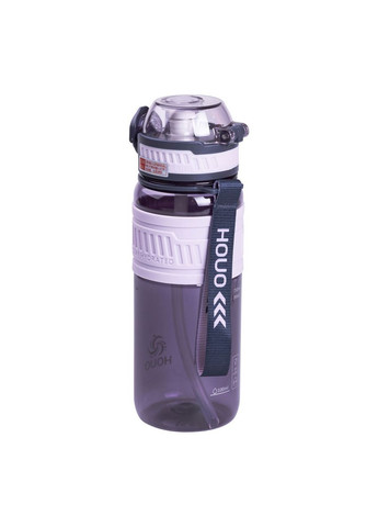 Бутылка для воды с трубочкой и ремешком 750 мл спортивная бутылка 23.5 см Фиолетовая Jooki (357205711)