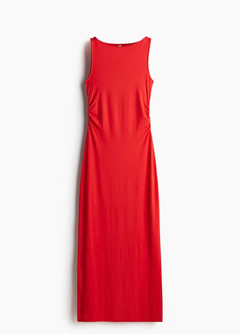 Червона кежуал сукня H&M однотонна