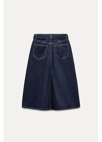 Темно-синяя джинсовая юбка 3607/293 Zara