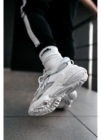 Бежевые демисезонные кроссовки мужские adidas ozweego adiprene pride beige white 2 адидас озвиго No Brand