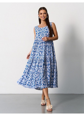 Синя повсякденний сукня issa pus a-624 синій ISSA PLUS
