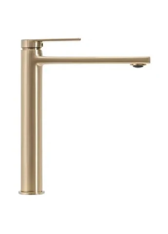 Смеситель для раковины (умывальника) VERSO BRUSHED GOLD высокий * Rea (387271563)