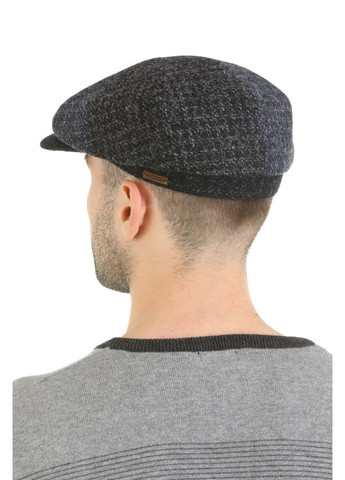 Кепка восьмиклинка мужская синяя с серым (SC50012) Hook (306438795)