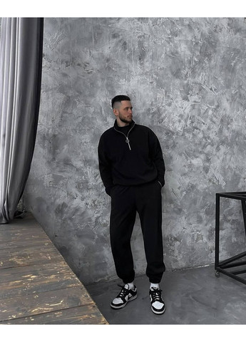 Чорний зимній термо костюми з щільного флісу – максимум тепла та стилю! брючний queensleep_7km 077 M