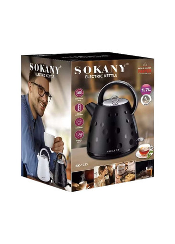 Електрочайник SK-1033 безшумний 1,7л, Sokany (358649840)