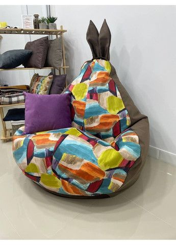 Кресло - мешок груша Зайка, M - 100х75 Akasya 275+Багира 11844 SkyPuff (361257253)