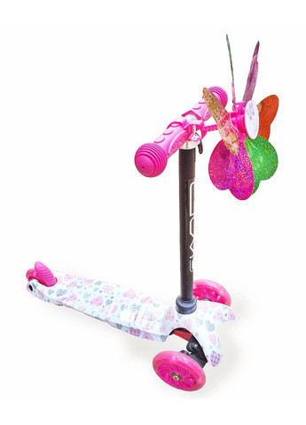 Вітрячок дитячий з кріпленням на кермо самоката / велосипеда рожевий (G0001045) No Brand (355803061)