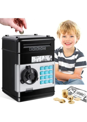 Электронный сейф-копилка "Банкомат" с кодовым замком и купюроприемником / Копилка для бумажных денег No Brand (344465653)