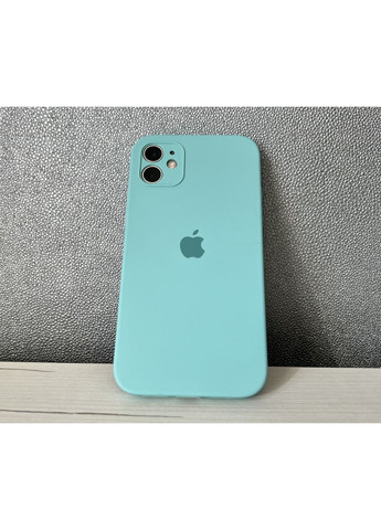 Чехол на айфон 12 Silicone case 12 full camera Soft toch силиконовый с микрофирой Marine / No Brand (369136951)