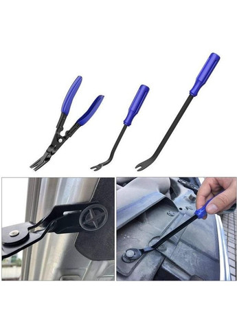 Набор автомобильных съемников 38 в 1 инструменты для разборки салона в чехле синий (R051524) Bluefield (351898816)