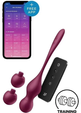 Вагинальные шарики с вибрацией Love Birds Vary Connect App Satisfyer (316091261)