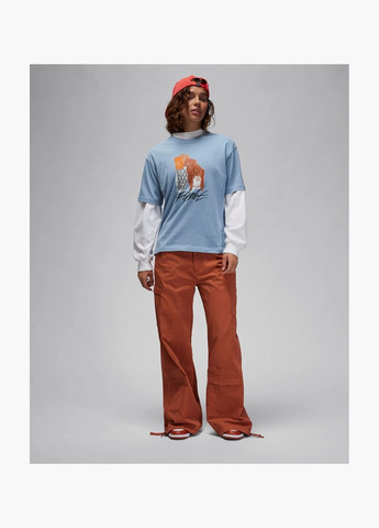 Женская футболка Collage T-Shirt Light Blue FN5365-436 Air Jordan - (326783169)