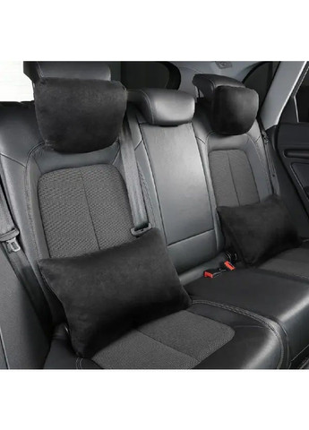 Подушка автомобільна під спину на автокрісло в салон машини автомобіля штучний велюр 42х30 см (479132-Prob) Unbranded (315844237)