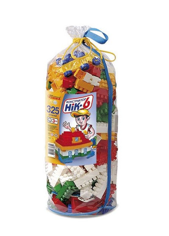 Дитячий конструктор НІК-6 70934, 325 великих деталей Юніка (306436879)