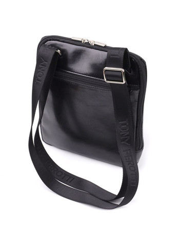 Интересная мужская сумка через плечо из гладкой натуральной кожи 20855_1 (9137-20 nero) Tony Perotti (362043620)