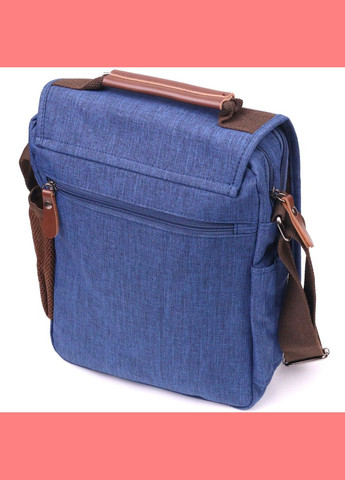 Сумка чоловіча через плече із текстилю 21264 Синя Vintage (302009042)