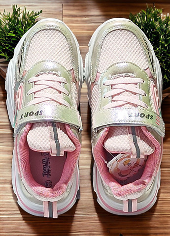 Светло-розовые демисезонные детские кроссовки для девочки том м 9973а Tom.M