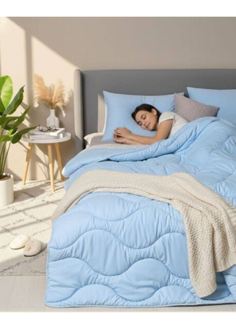 Набір євро ковдра 200х220 та 2 шт подушка 50х70 IDEIA NordicBlue (371771323)