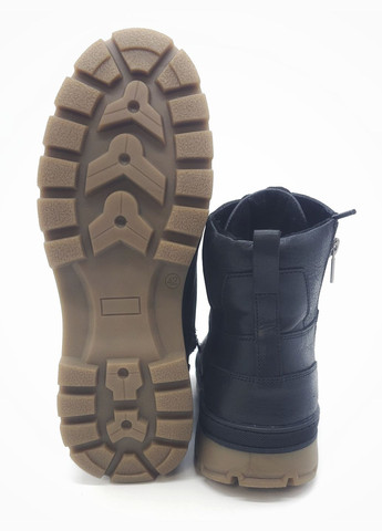 Черные осенние мужские ботинки зимние черные кожаные b-18-2 26 см(р) Botus