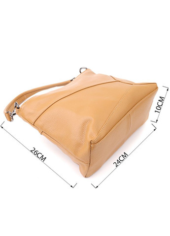 Женская сумка на два отделения из натуральной кожи 23015 Светло Vintage (357207694)