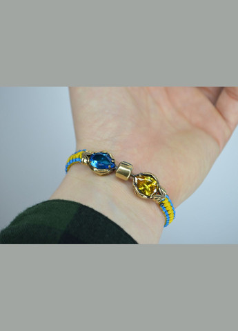 Патриотический женский браслет Ладони с цирконием плетения Кобра + брелок в подарок No Brand (344584820)