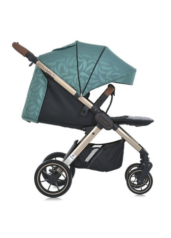 Коляска детская DYNAMIC PRO Special Mint прогулочная с чехлом дождевиком и москитной сеткой Мятная с перышками (ME 1053G-2) El Camino (334338195)