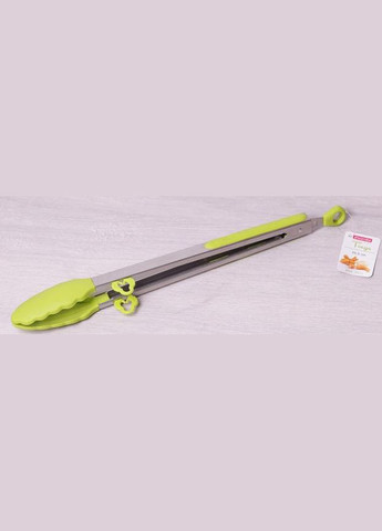 Щипці Delight 23см силіконові з металевою ручкою Kamille (372175339)