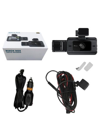 Автомобильный видеорегистратор SV3 Full HD 1080P на 3 камеры с камерой заднего вида 2шт Lesko (349729724)