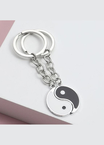 Парні брелки для двох інь-янь чорне та біле дві половинки No Brand (339869761)