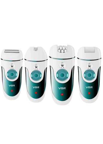 Жіночий епілятор акумуляторний V-700 4в1 Депілятор / Електроепілятор VGR (350349403)