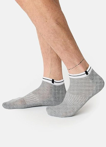 Сірі шкарпетки 3пари Nur Die однотонні (315403553)