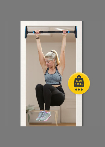 Турнік розсувний ULTRA 66-100 см Black/Blue () 4FIZJO P-5905973400329 (324264797)