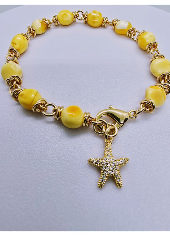 Браслет 3368 з натурального пейзажного бурштину MINOV (363040221)