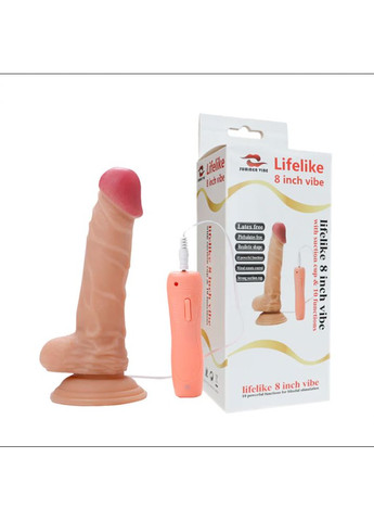 Вибратор фаллос Tornado M 205 * 38 мм фаллоимитатор с вращением на присоске вагинальный анальный Lovetoy (303907893)