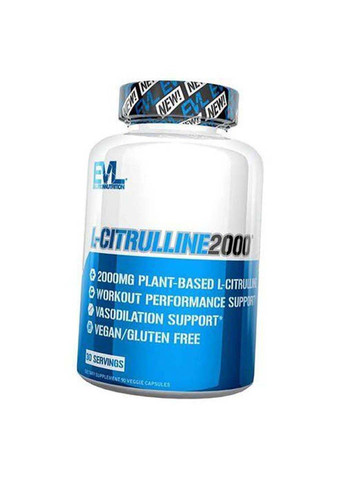 Цитруллин L-Citrulline 90 вегкапс EVLution Nutrition (285794379)