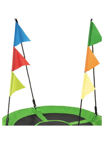 Садовая качель - гнездо XXL с флажками зеленый Outtec (301538485)