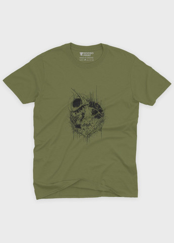 Хаки (оливковая) летняя мужская футболка с принтом супергероя - бэтмен (ts001-1-hgr-006-003-044-f) Modno