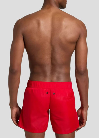 Красные пляжные шорты с логотипом Dirk Bikkembergs (292012563)
