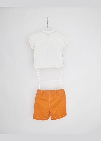 Оранжевый летний комплект(футболка+шорты) Marasil